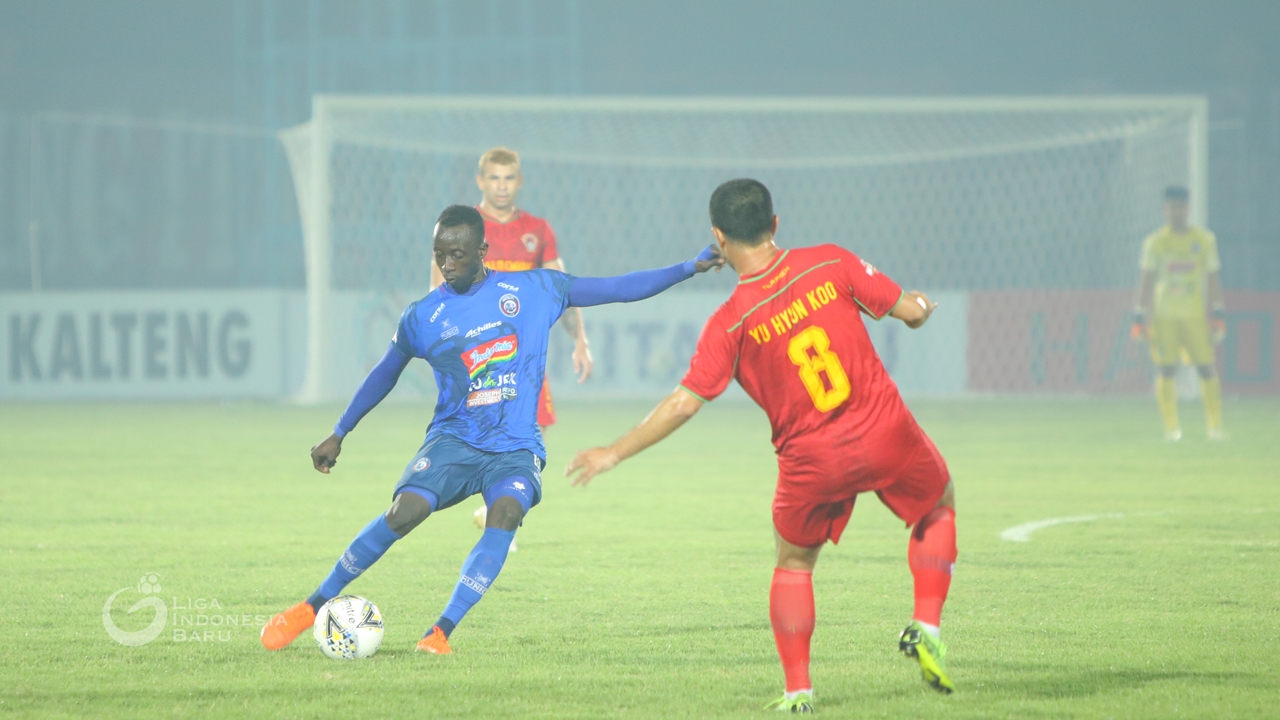Makan Konate Akui Permainan Arema Tak Terlihat Saat Hadapi Kalteng Putra